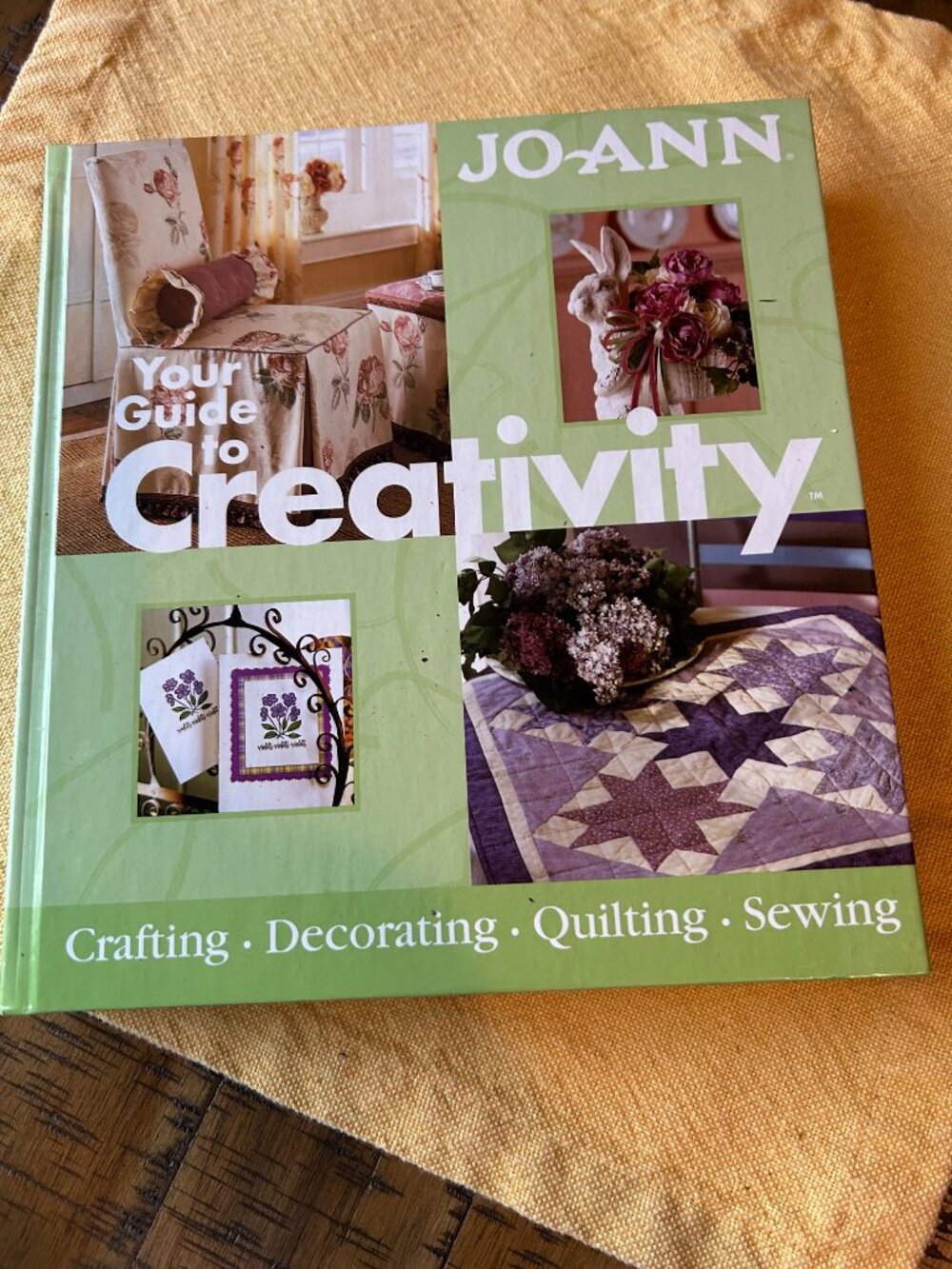 Vintage Joann your guide  to Creativity Quilting sewing Crafting Hardcover Book